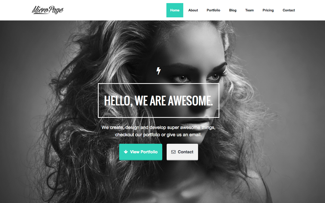 single page website theme for wordpress
